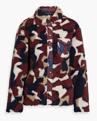 Rag & Bone Elliot printed fleece jacket - Burgundy Burgundy