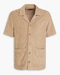 Frescobol Carioca Roberto cotton-terry jacquard shirt - Neutral Neutral