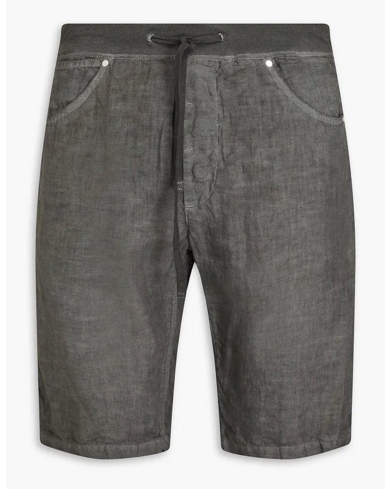 120% Lino Linen shorts - Gray Gray