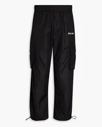 Palm Angels Printed shell track pants - Black Black