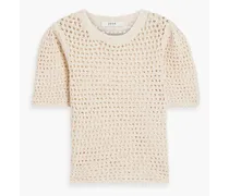 Lupin crocheted cotton top - Neutral