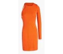 Kayleigh cutout jersey mini dress - Orange
