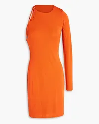 Halston Kayleigh cutout jersey mini dress - Orange Orange