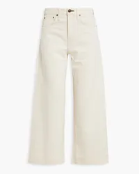 Rag & Bone Maya cropped high-rise wide-leg jeans - White White