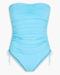 Melissa Odabash Sydney ruched bandeau swimsuit - Blue Blue