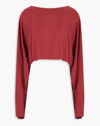 BITE Studios Movere cropped stretch-jersey top - Red Red