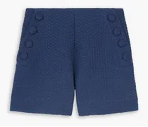 Sailor cotton-piqué shorts - Blue