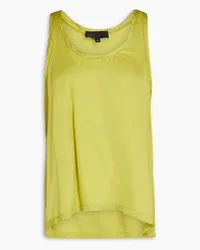 Nili Lotan Melissa satin-crepe tank - Green Green