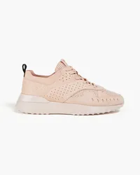 TOD'S Perforated suede sneakers - Pink Pink