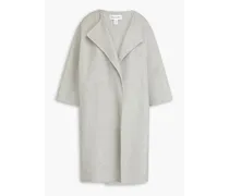 Wool-blend felt coat - Gray