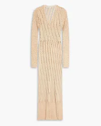 NICHOLAS Hazel crochet-knit maxi dress - Neutral Neutral