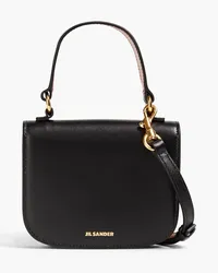 Jil Sander Leather shoulder bag - Black Black