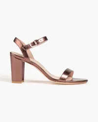 Stuart Weitzman Taliana 80 metallic leather sandals - Metallic Metallic