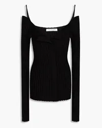 Philosophy Di Lorenzo Serafini Ribbed wool-blend sweater - Black Black