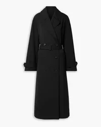 Nili Lotan Louis oversized drill double-breasted trench coat - Black Black