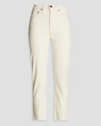 Rag & Bone Wren cropped high-rise slim-leg jeans - White White