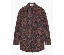 The Oxford leopard-print linen shirt - Animal print