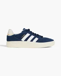 adidas Tyshawn Low leather-trimmed suede sneakers - Blue Blue