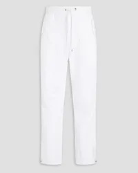 James Perse Stretch-cotton track pants - White White