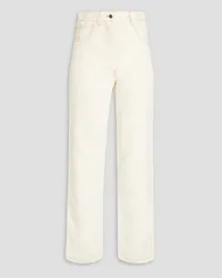 Giuliva Heritage Collection Dan silk and linen-blend straight-leg pants - White White