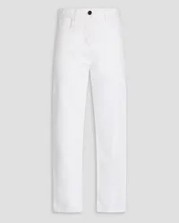 Giuliva Heritage Collection Dan silk and linen-blend straight-leg pants - White White