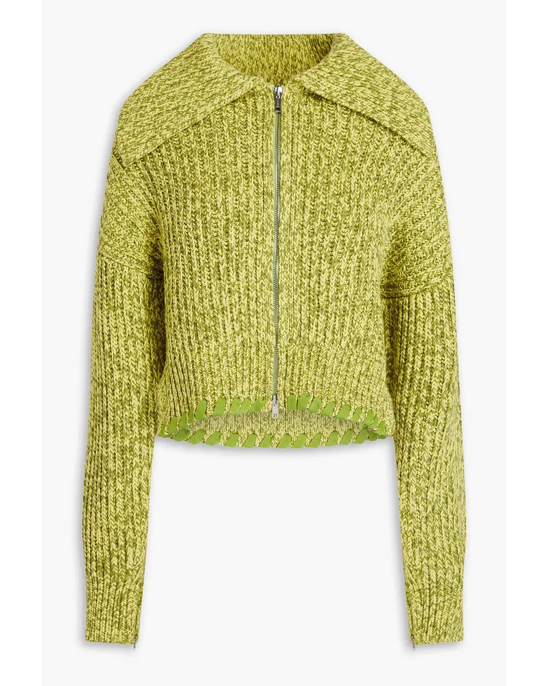 3.1 phillip lim Marled ribbed cotton cardigan - Green Green