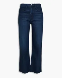 Frame Denim Le Jane Crop cropped high-rise straight-leg jeans - Blue Blue