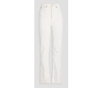 70s high-rise bootcut jeans - White