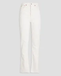 RE/DONE 70s high-rise bootcut jeans - White White