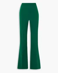 Safiyaa Alexa stretch-crepe flared pants - Green Green