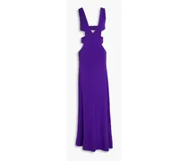 Chrissy cutout jersey maxi dress - Purple
