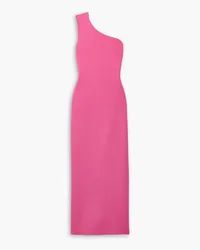 Adam Lippes One-shoulder draped knitted maxi dress - Pink Pink