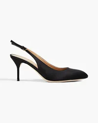 Sergio Rossi Chichi satin slingback pumps - Black Black