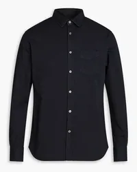 Officine Generale Eloi cotton-poplin shirt - Black Black