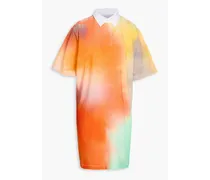 Tie-dyed cotton-jersey T-shirt - Orange