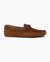 TOD'S Gommino suede driving shoes - Brown Brown