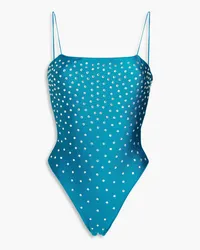 Oséree Gem crystal-embellished swimsuit - Blue Blue