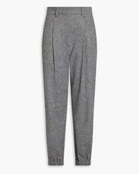 Brunello Cucinelli Mélange cashmere track pants - Gray Gray