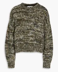 Frame Denim Marled alpaca-blend sweater - Green Green