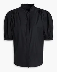 Rag & Bone Jordan pleated cotton-poplin shirt - Black Black