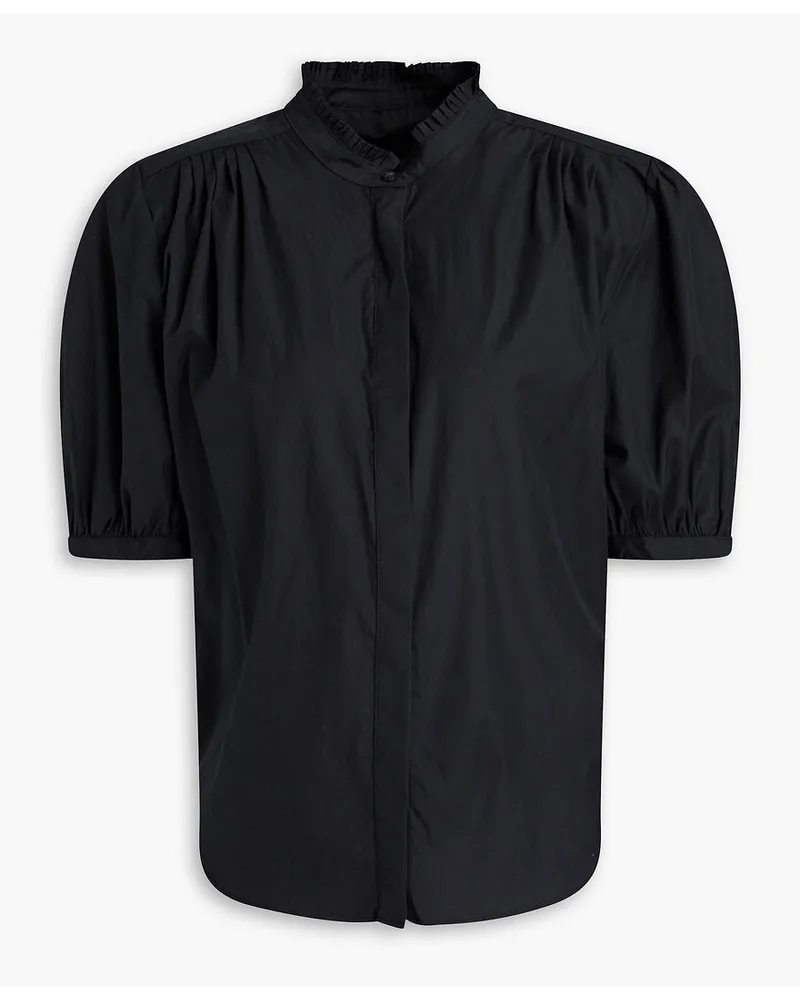 Rag & Bone Jordan pleated cotton-poplin shirt - Black Black
