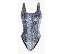Kelly snake-print swimsuit - Animal print