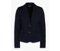 Cotton-blend jacquard blazer - Blue