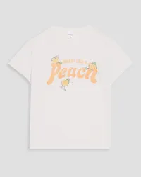 RE/DONE Printed cotton-jersey T-shirt - White White