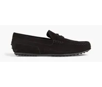 Suede penny loafers - Black