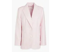 Slub linen blazer - Pink