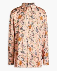 Sensi Studio Printed twill shirt - Pink Pink