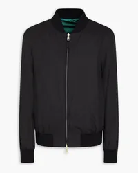 Dunhill Cotton-blend twill bomber jacket - Black Black