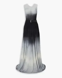 Peter Do Belted dégradé jersey maxi dress - Gray Gray