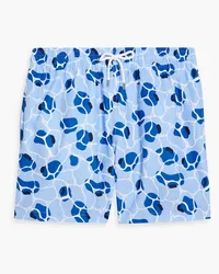 Derek Rose Maui mid-length printed swim shorts - Blue Blue